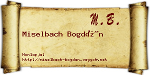 Miselbach Bogdán névjegykártya